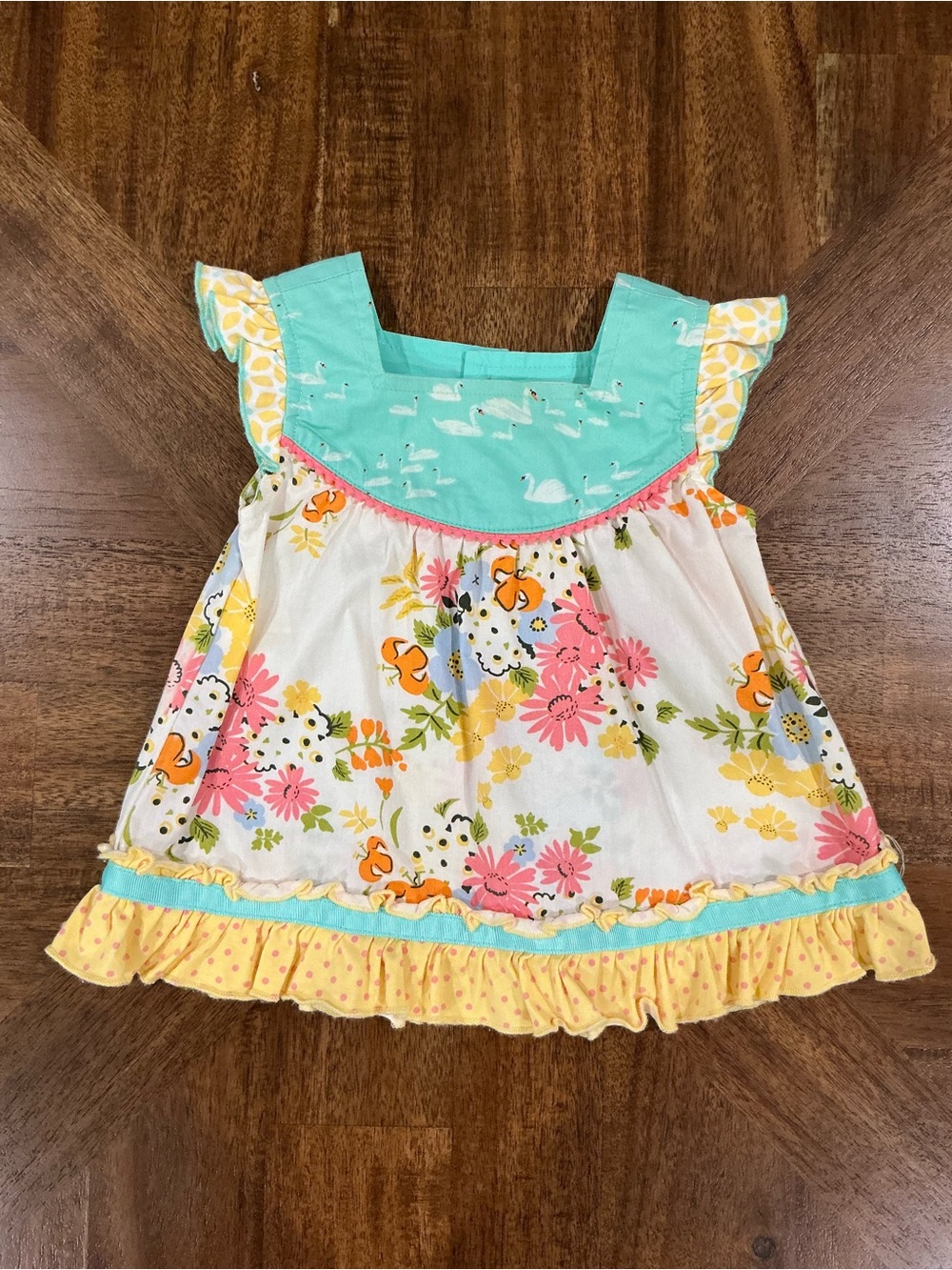 Matilda Jane Size 6-12 Months Upsy Daisy Shabby Top